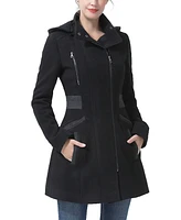 kimi + kai Women's Miller Wool Blend Hooded Walker Coat