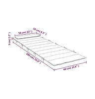 Sun Lounger Cushion Gray 70.9"x23.6"x1.6" Oxford Fabric