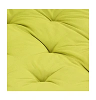 Pallet Floor Cushion Cotton 47.2"x31.5"x3.9" Green