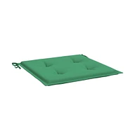 vidaXL Garden Chair Cushions 4 pcs Green 19.7"x19.7"x1.2" Oxford Fabric