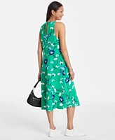 On 34th Womens Printed Midi Dress Dyanne Small Denim Crossbody Carriee Flower Sneakers Exclusively At Macys