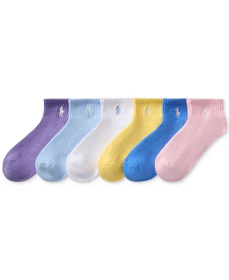 Polo Ralph Lauren Toddler Girls Sport Quarter Socks, 6-Pack