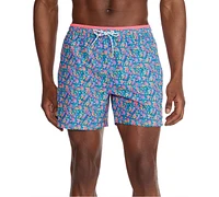 Chubbies Men's Sea-Life Graphic Lined 5.5" Swim Trunks