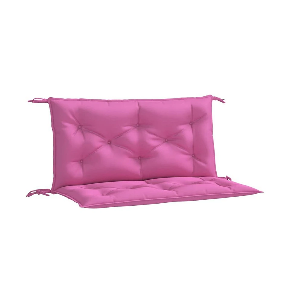 Garden Bench Cushions 2pcs Pink 39.4"x19.7"x2.8" Fabric