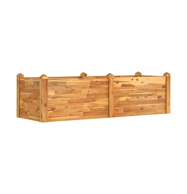 Garden Raised Bed 63"x23.6"x17.3" Solid Wood Acacia