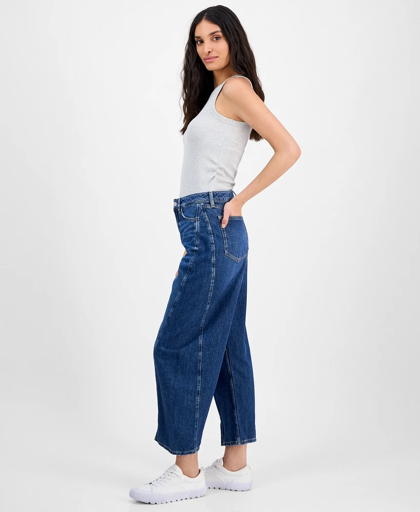 Boss Orange Women's High-Rise Balloon Ankle Jeans