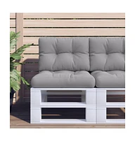 Pallet Cushion Gray 19.7"x15.7"x4.7" Fabric
