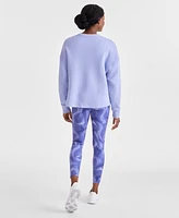 Id Ideology Women's Fitness Crewneck Knit Sweatshirt, Exclusively at Macy's