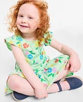 Epic Threads Toddler Girl Floral-Print Peplum Dress, Exclusively at Macy's