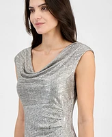 Connected Textured Metallic Gown
