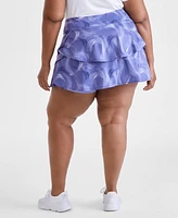 Id Ideology Plus Flounce Performance Skort, Exclusively at Macy's