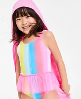 Epic Threads Little Girls Stripe Tutu One Piece Swimsuit Textured Terry Cover Up Exclusively At Macys