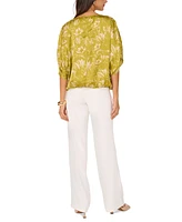 Vince Camuto Women's Printed Dolman-Sleeve Top