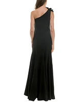 Taylor Women's Embellished Asymmetric One-Shoulder Gown