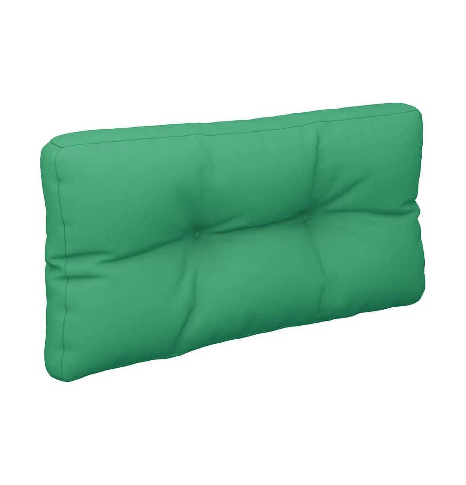 vidaXL Pallet Cushion Green 31.5"x15.7"x4.7" Fabric