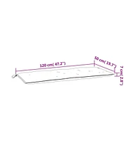 vidaXL Garden Bench Cushion 47.2"x19.7"x2.8" Oxford Fabric
