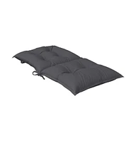 Garden Lowback Chair Cushions 4 pcs Anthracite 39.4"x19.7"x2.8" Fabric