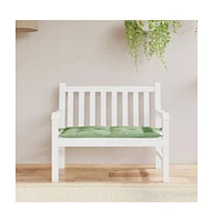 Garden Bench Cushion Leaf Pattern 39.4"x19.7"x2.8" Oxford Fabric