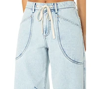 Celebrity Pink Juniors' Drawstring-Waist Wide-Leg Jeans