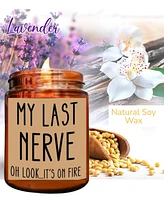 Lovery "My Last Nerve" Lavender Scented Soy Wax Candle, 10 oz.