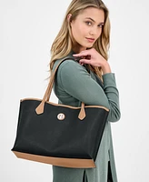 Giani Bernini Saffiano Pinched Extra-Large Tote, Exclusively at Macy's