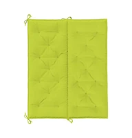 Garden Bench Cushion Bright Green 47.2"x(19.7"+19.7")x2.8" Oxford Fabric