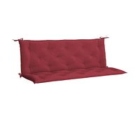 Garden Bench Cushion Wine Red 59.1"x(19.7"+19.7")x2.8" Oxford Fabric