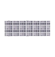 Sun Lounger Cushion Check Pattern 73.2"x22.8"x1.6" Oxford Fabric