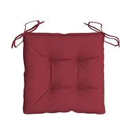 Chair Cushions 2 pcs Wine Red 15.7"x15.7"x2.8" Oxford Fabric