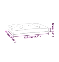 Pallet Cushions 3 pcs Anthracite Fabric