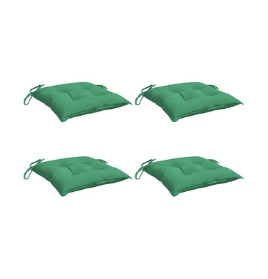 Chair Cushions 4 pcs Green 19.7"x19.7"x2.8" Oxford Fabric