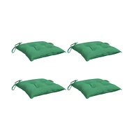 Chair Cushions 4 pcs Green 19.7"x19.7"x2.8" Oxford Fabric