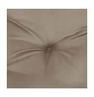 vidaXL Pallet Cushion Taupe 23.6"x23.6"x4.7" Fabric