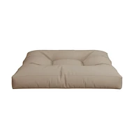 vidaXL Pallet Cushion Taupe 31.5"x31.5"x4.7" Fabric