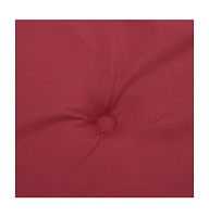 Deck Chair Cushion Wine Red (29.5"+41.3")x19.7"x1.6"