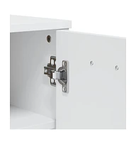 Shoe Cabinet Viken White Engineered Wood