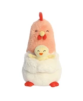 ebba Medium Cluck Chicken & Cheepy Chick Snuggawugs Heartwarming Baby Plush Toy Multicolor 11"