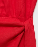 Mango Women's Bow Midi Dress