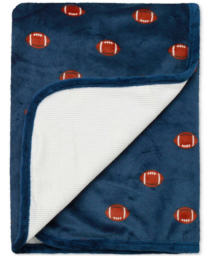 Little Me Baby Football Blanket