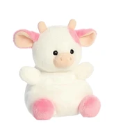 Aurora Small Party Sized Belle Strawberry Cow Palm Pals Adorable Plush Toy Pink 8"