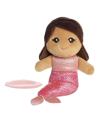 Aurora Mini Pink Coral Mermaid Shoulderkins Adorable Plush Toy 1"