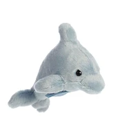 Aurora Mini Dancing Dolphin Shoulderkins Adorable Plush Toy Gray 3.5"