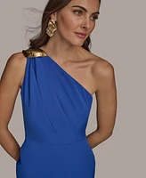 Donna Karan New York Women's Hardware-Trim One-Shoulder Gown