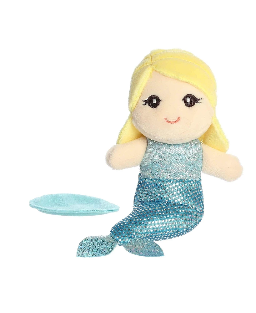 Aurora Mini Aquamarine Mermaid Shoulderkins Adorable Plush Toy 4"