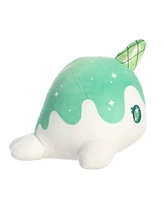 Aurora Small Crystal Nomwhal Tasty Peach Enchanting Plush Toy Emerald 7.5"