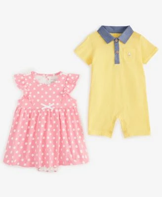 First Impressions Baby Dot Print Skirted Sunsuit Embroidered Boat Sunsuit Exclusively At Macys