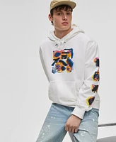 Mode of One Men's Long-Sleeve Fleece Cotton Screen-Print Hoodie, Exclusively at Macy's