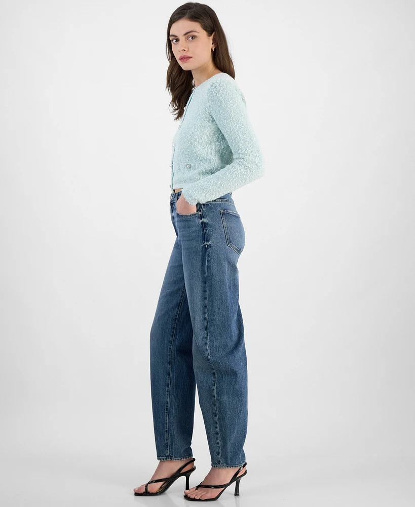 Guess Women's High-Rise Tapered-Leg Jeans