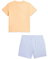 Polo Ralph Lauren Baby Bear Henley Shirt & Mesh Short Set