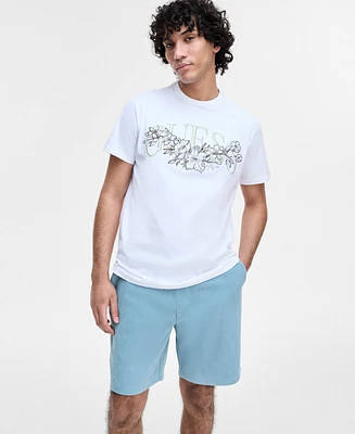 Guess Men's Floral Logo T-Shirt